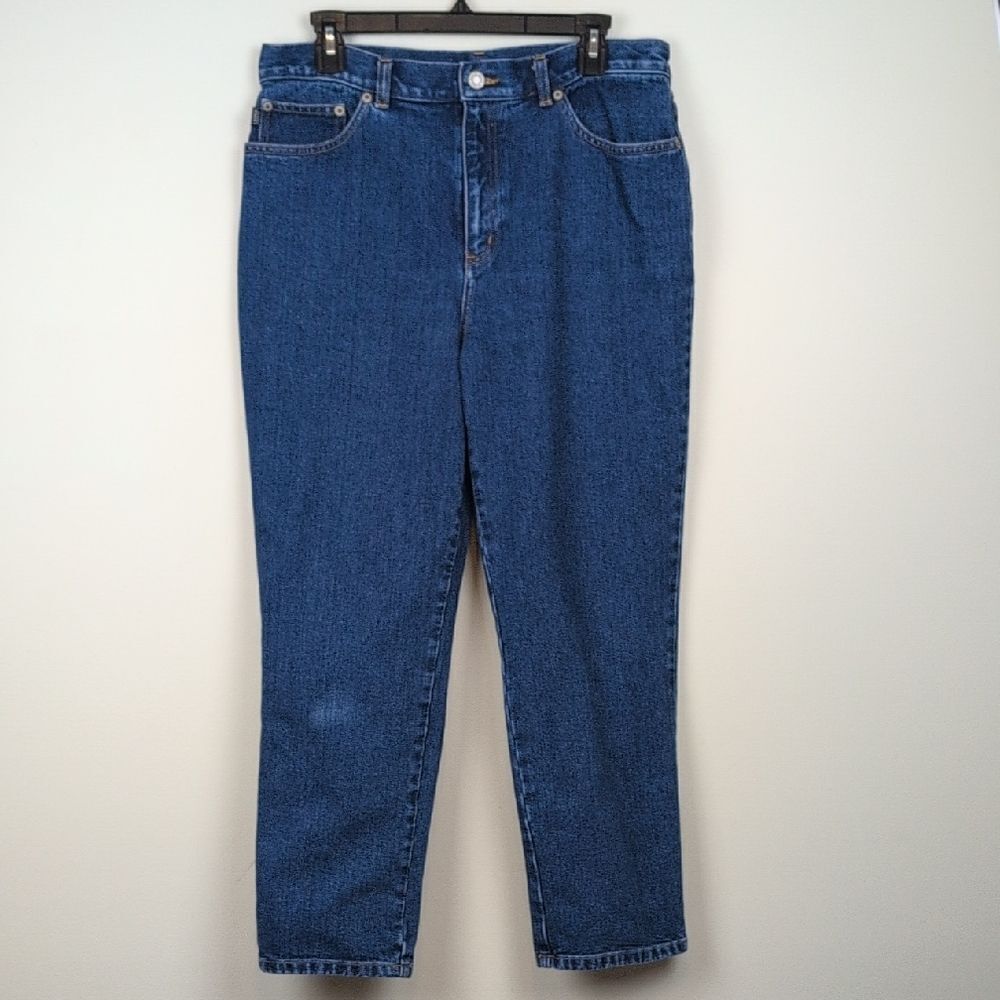 Lauren Jeans Co Petite Ralph Lauren 100% Cotton Straight Leg Denim Jeans Size12P